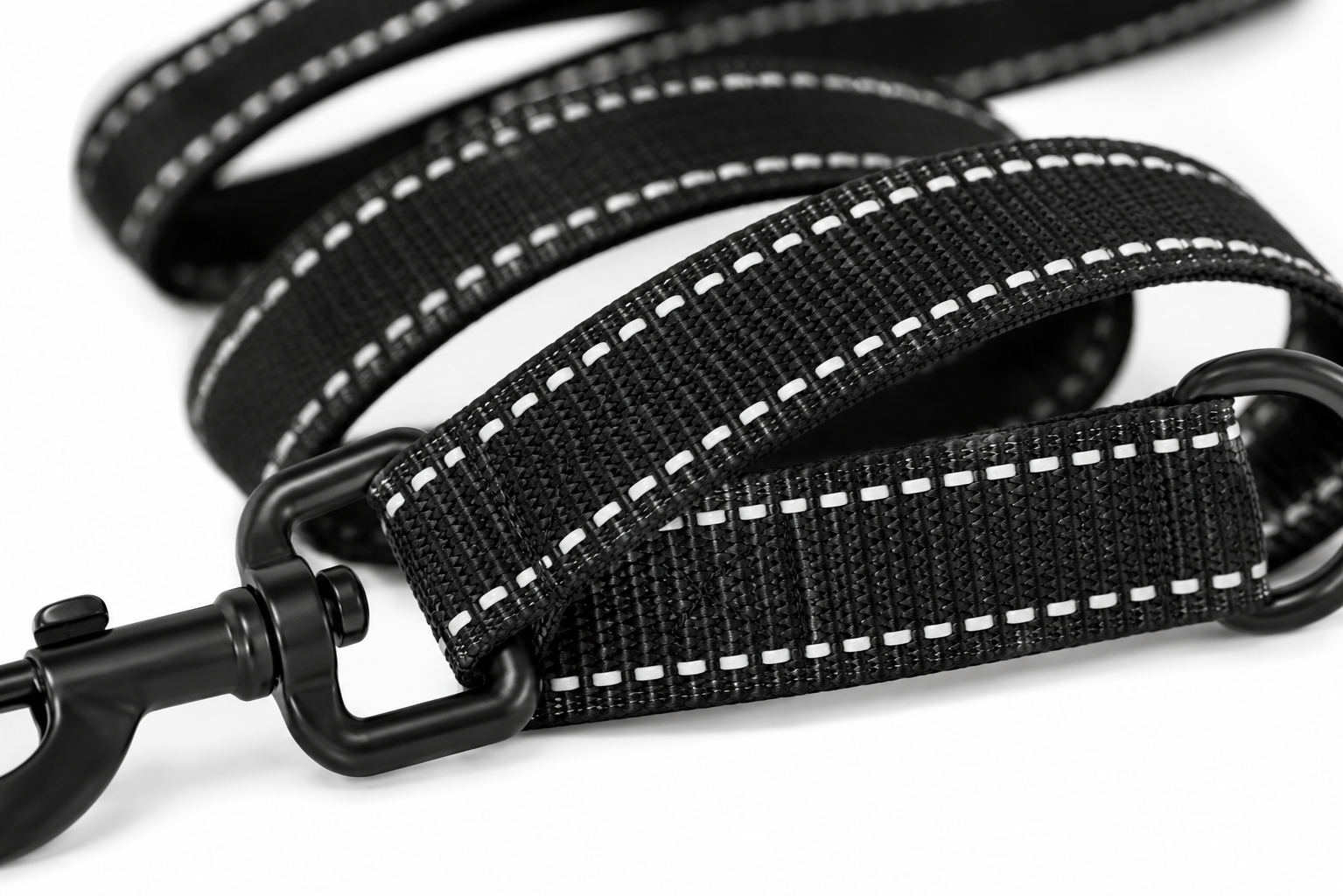 Reflective Dog Leash with Padded Handle – Heavy Duty Nylon Pet Walking Lead - Image 2